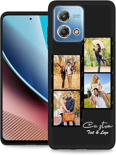 Vista 248 de Funda personalizada para Motorola Moto G Stylus 2021 con nombre de foto, texto y foto, GStylus personalizado -21 funda suave y fina (negro) de 6.8