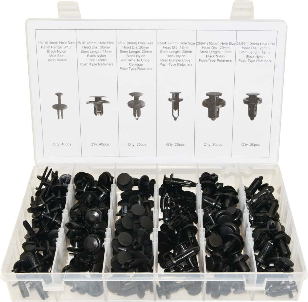 SWORDFISH 60420-175pc Push Type Retainer Assortment