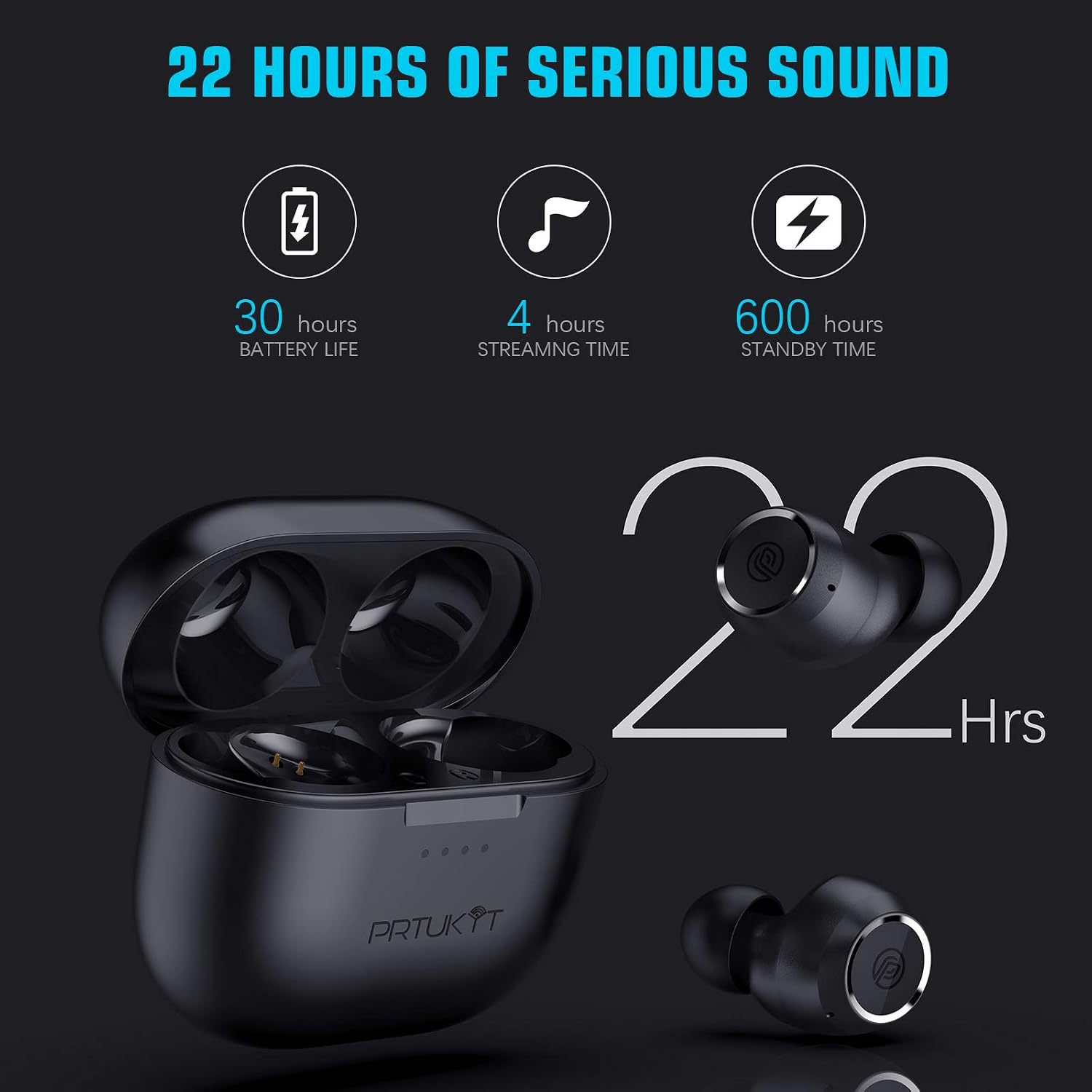 Cuffie Bluetooth CVC 8.0 con cancellazione del rumore, auricolari in-ear,  HiFi, controllo touch, microfono integrato, impermeabile Ipx7 con :  Amazon.it: Elettronica