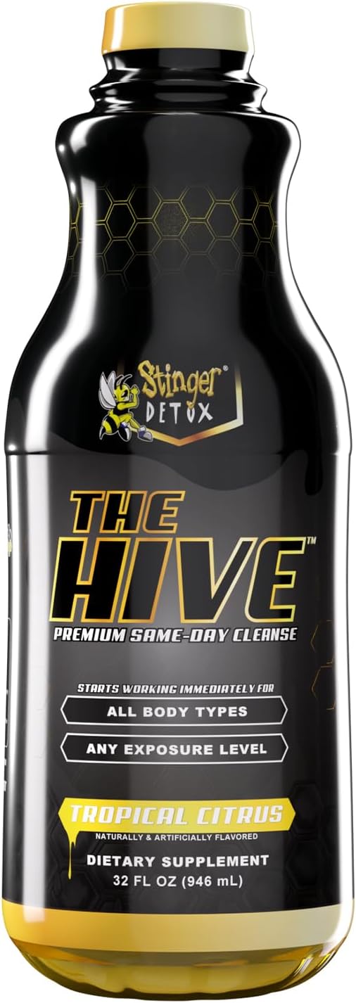 Stinger Detox THE HIVE Premium Same-Day Cleanse 32 OZ Drink - Tropical Citrus Flavor - 32 Ounces
