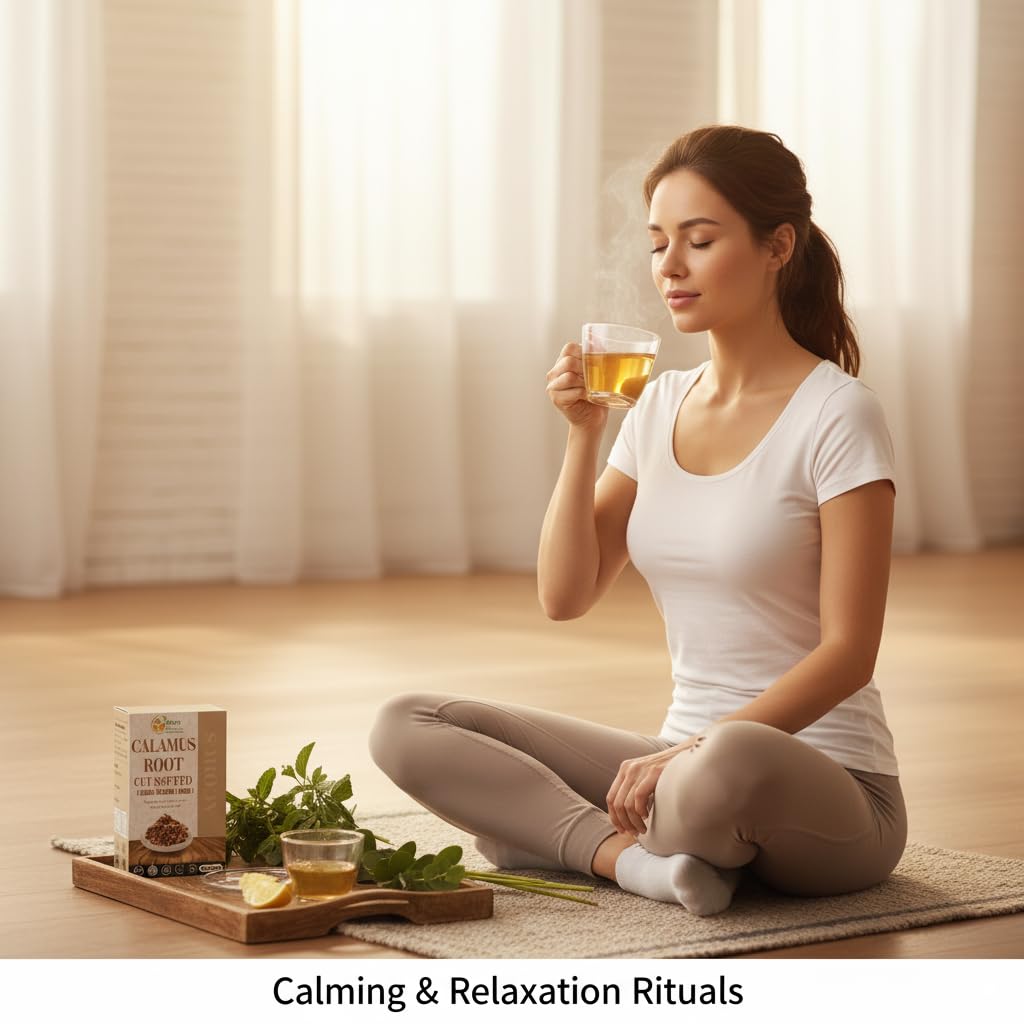 Herbs Botanica Calamus Root Loose Dried Herb for Skin, Stomach Health Benefits Herbal Tea Sweet Flag/Sway/Vacha/Muskrat Root/Vasambu 8 oz / 1/2 lb - Image 4