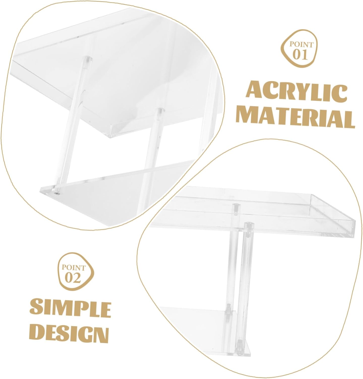 Detachable Acrylic Display Stand Multi Functional Riser for Cakes Perfumes and Cosmetics Elegant Tiered Holder for Weddings Parties and Home Decor