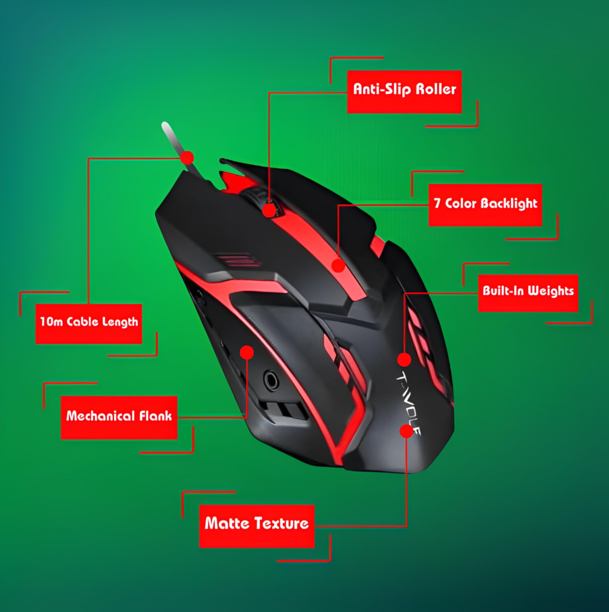 Amazon.com: SMAIGE Wired USB Mouse – RGB Optical Computer Mouse