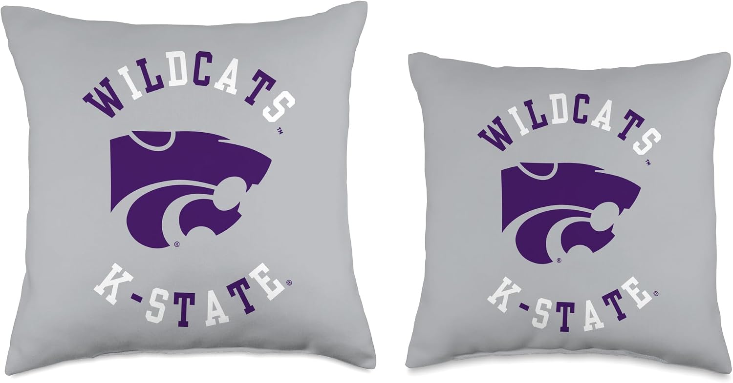 Kansas State Wildcats | Official NCAA University | MMKST07 Throw Pillow
