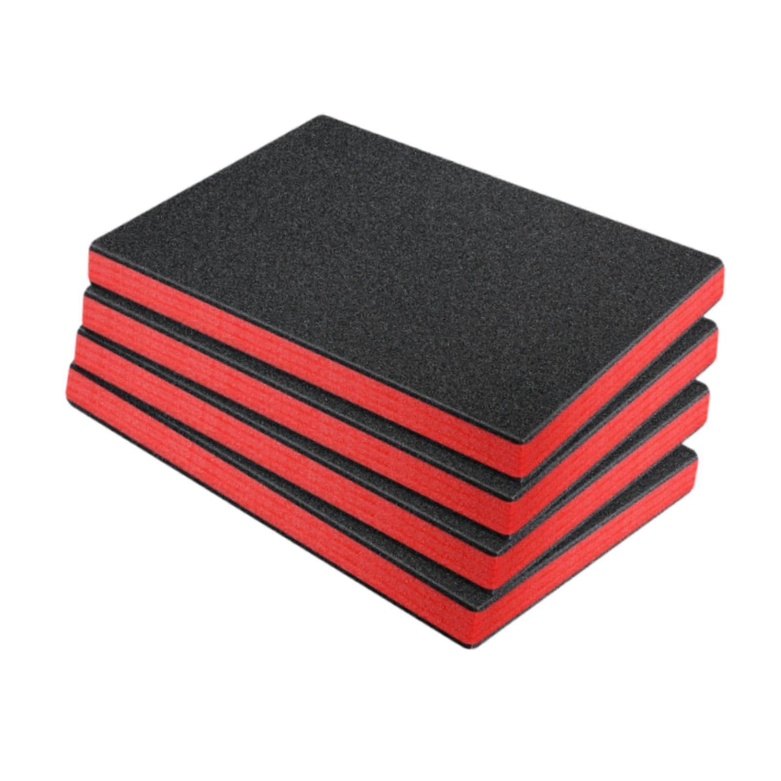 Loviver 4pcs Tool Box Foam Inserts Polyethylene Tool Foam Sheets ...