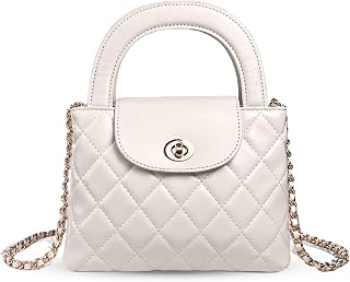 Quilted Crossbody Tote Bags for Women Small Top Handle Purse Trendy Designer Handbag Satchel Tote Shoulder Bag
