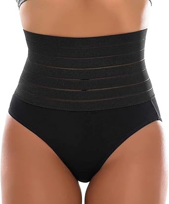Jhaoyu Women High Waist Abdominal Pants Solid Body Sculpting Corset Tight Butt Lifting Panties Shapers