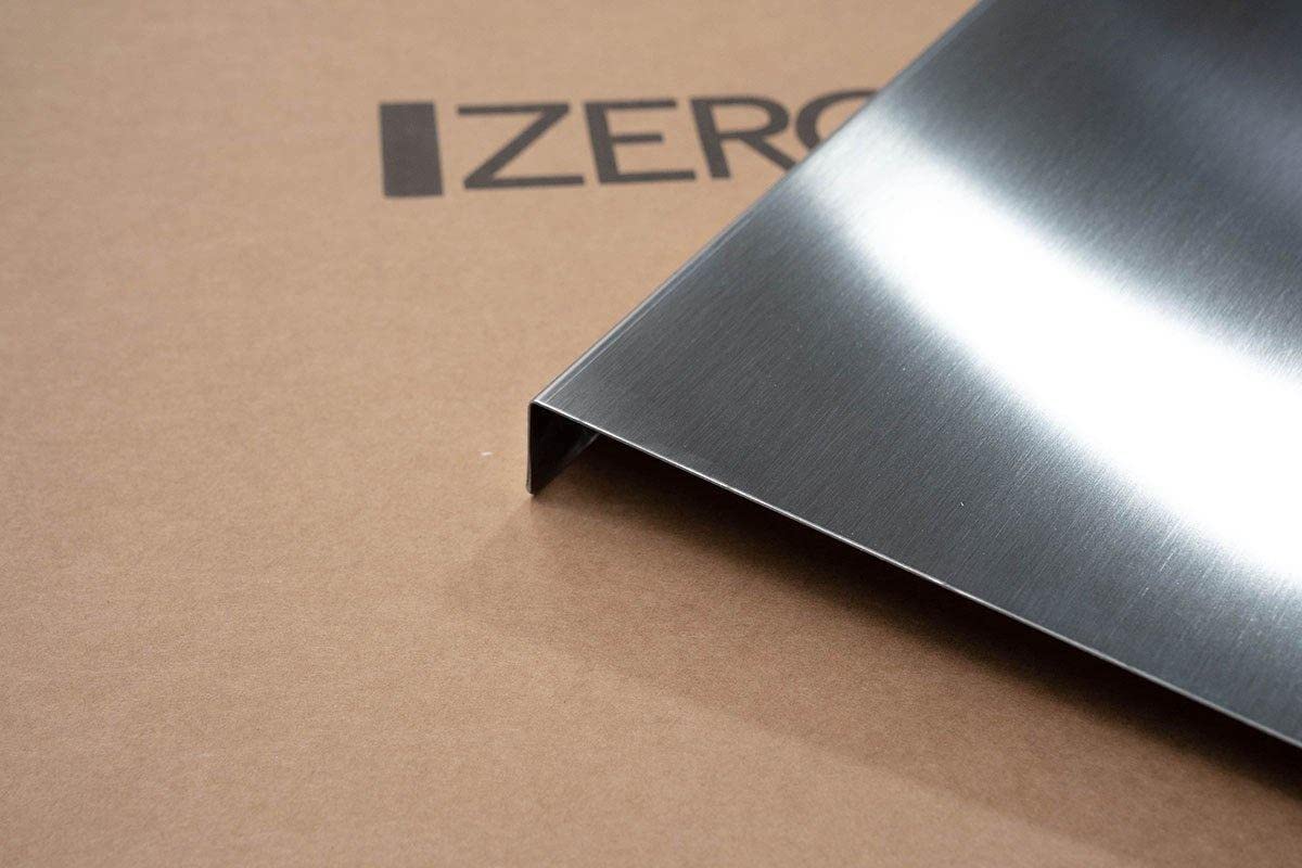 ZeroInox Tagliere Acciaio Inox Professionale (Tutte Le Misure) Piano Lavoro Cucina Uso Alimentare spianatoia per impastare Pane Pizza Fermi Antiscivolo - Profondità 60 (L110 x P60 x 3cm)