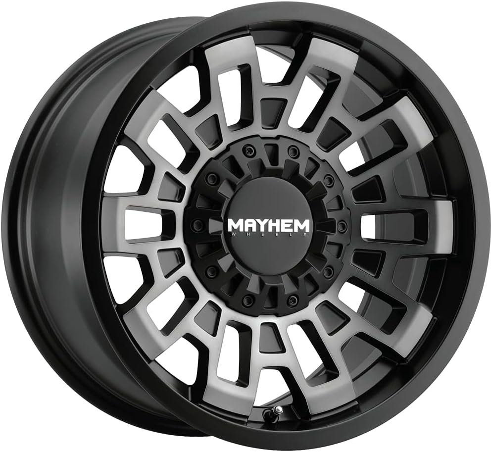 Mayhem 8113-2197TM Cortex 8113 Matte Black W/Machined Dart Tint 20X10 5-139.7/5-150 -19mm 110mm