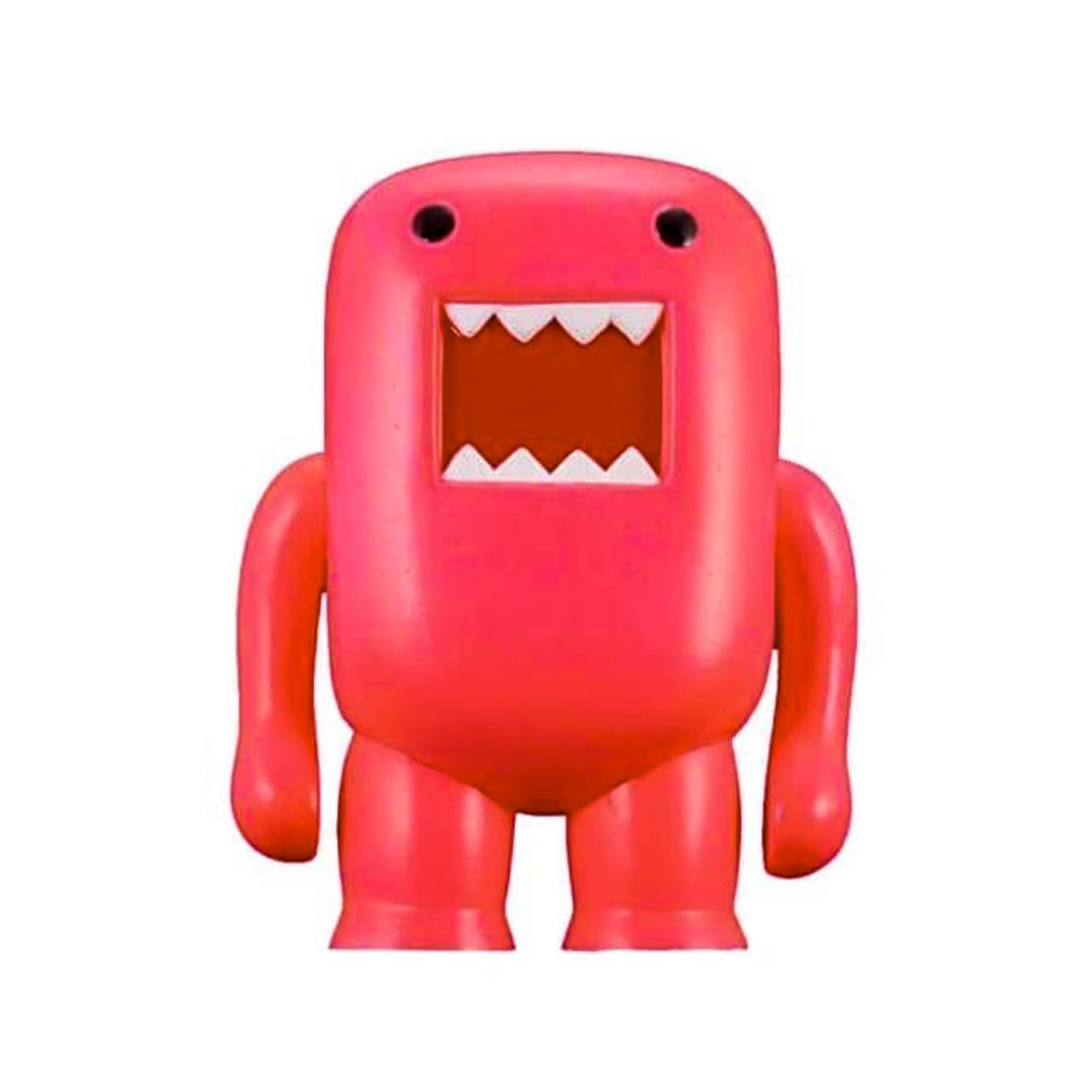 4" Domo Fluorescent Black Light Vinyl Figure: Red
