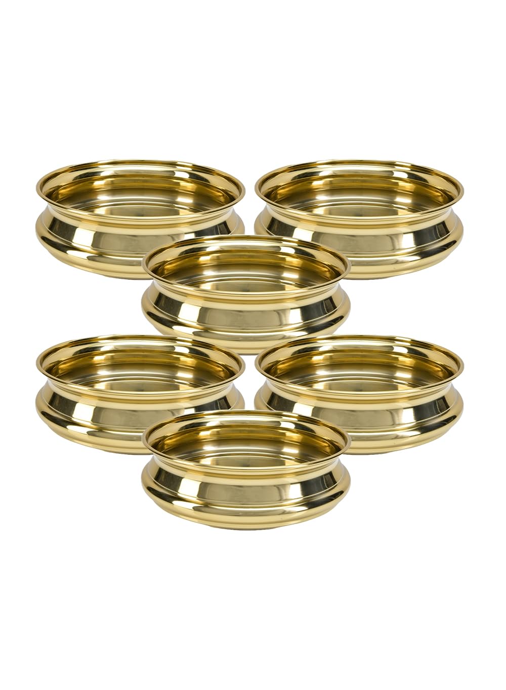 Serene Spaces Living Lustre Gold Stainless Steel Bowl – Decorative Centerpiece for Floating Candles, Flowers, and Events – Weddings, Parties, and Home Décor, 11