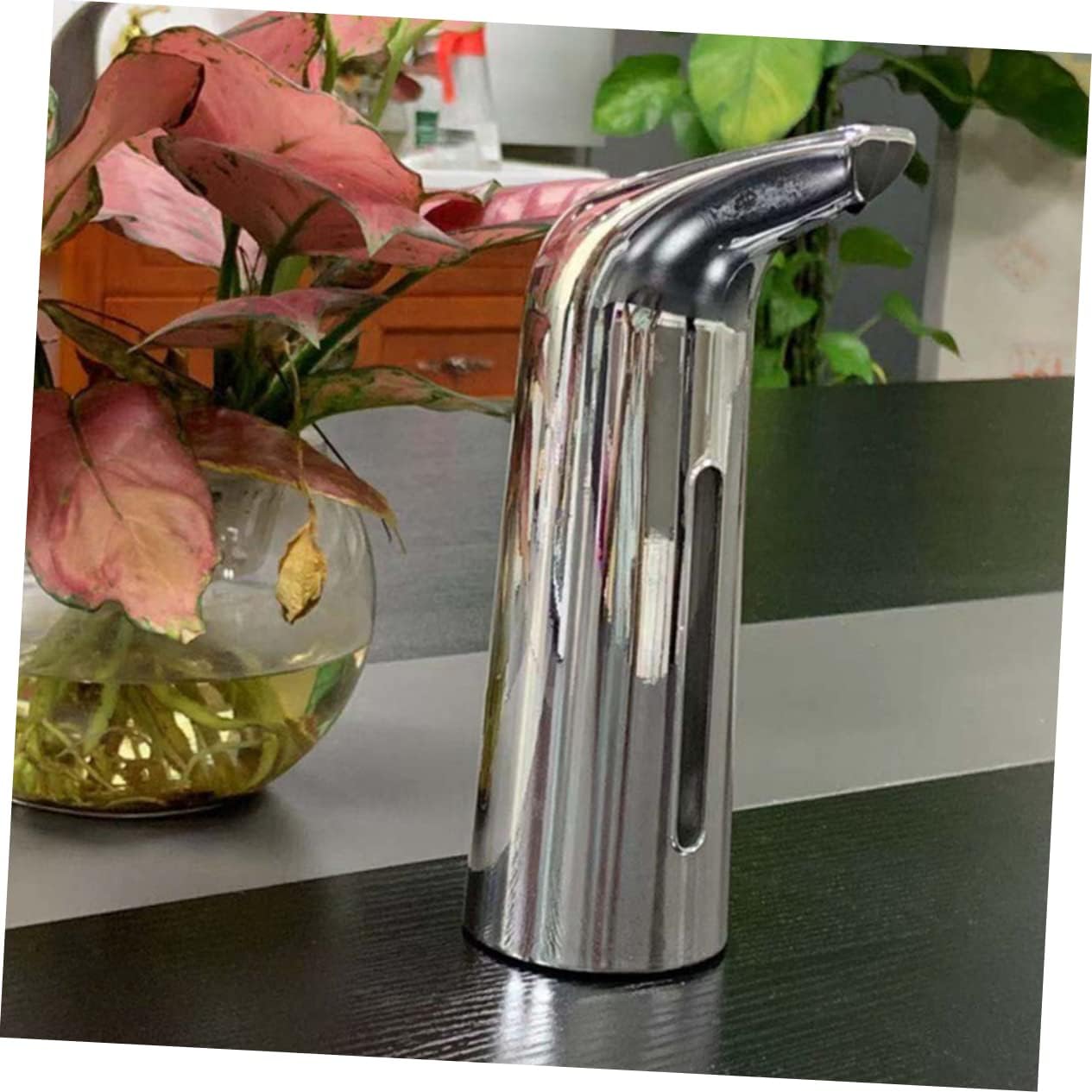 Garneck Automatic Touchless Soap Dispenser for Kitchen Bathroom Sensor-Activated Design Without Battery Easy to Clean for Home School Use