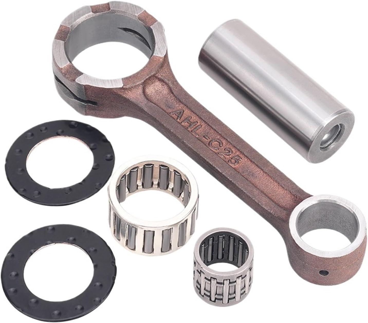 Motorcycle Accessories Engine Connecting Rod Crank Rod Compatible with Yamaha YZ125 YZ125X YZ 125 X 1C3-11650-00-00 933-10215-10-00(Beige)