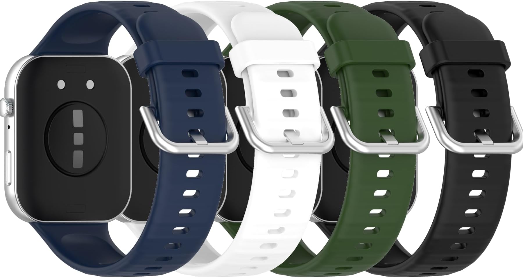 Wristband Compatible with Huawei Watch Fit 5/Fit 5 Pro/Fit 4/Fit 4 Pro/Fit 3 Bands Silicone Bracelet Quick Release Arm Band Replacement Smartwatch Quick Release Sport Strap