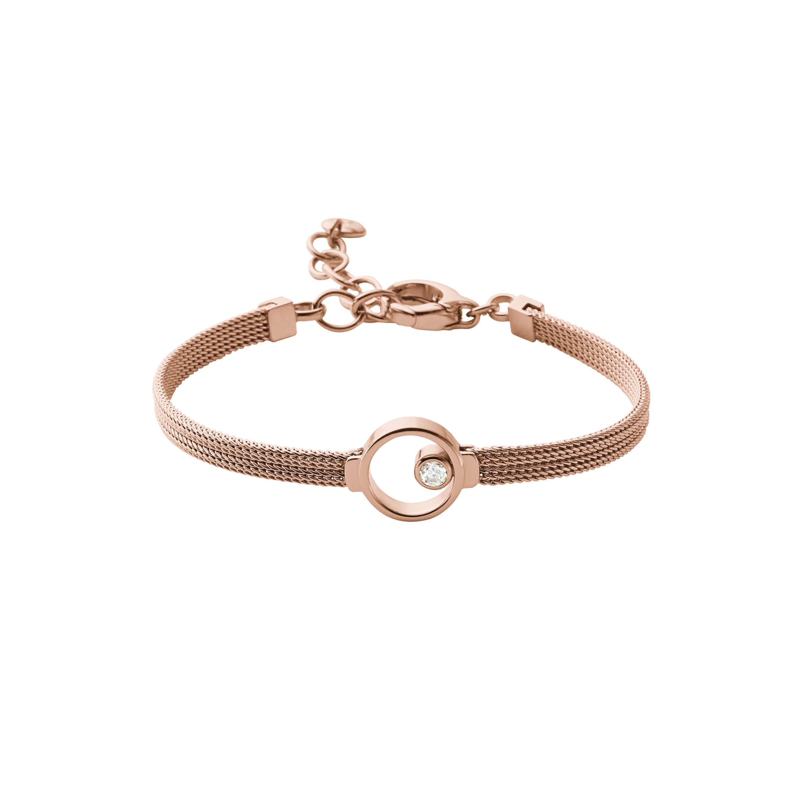 Skagen Damenarmband aus Edelstahl und Halbedelmetall oder Messing mit Karabinerverschluss