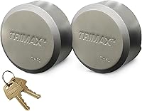 Trimax THP2XL Shackleless Trailer Door Lock (2-Pack Keyed Alike) - Universal Fit, Weatherproof Puck Locks for Trailers & Vans