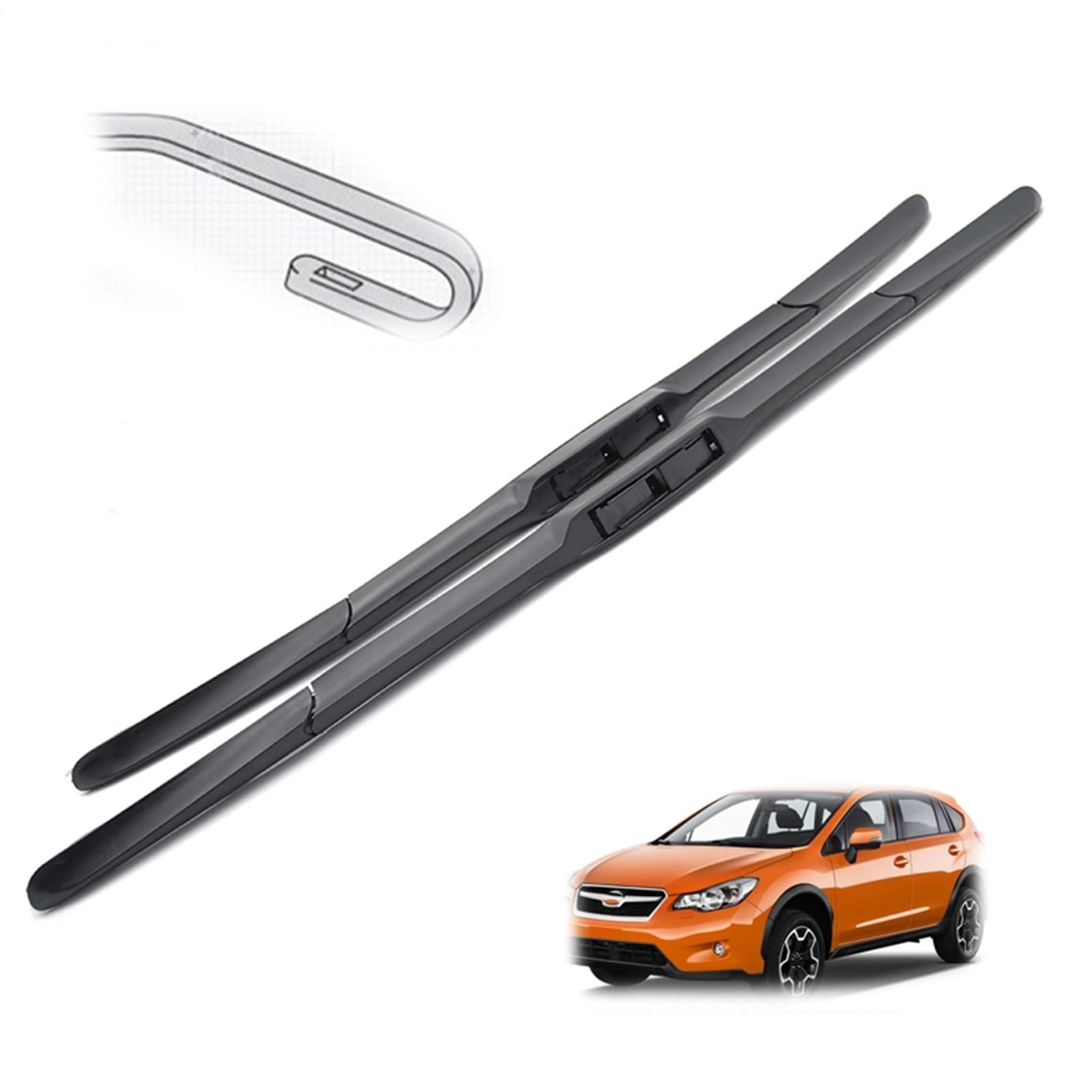 26 "+ 16" LHD Anteriore Ibrido Spazzole Tergicristallo Auto Parabrezza Parabrezza Finestra Anteriore Tergicristallo Per Subaru XV Per Crosstrek 2012-2016