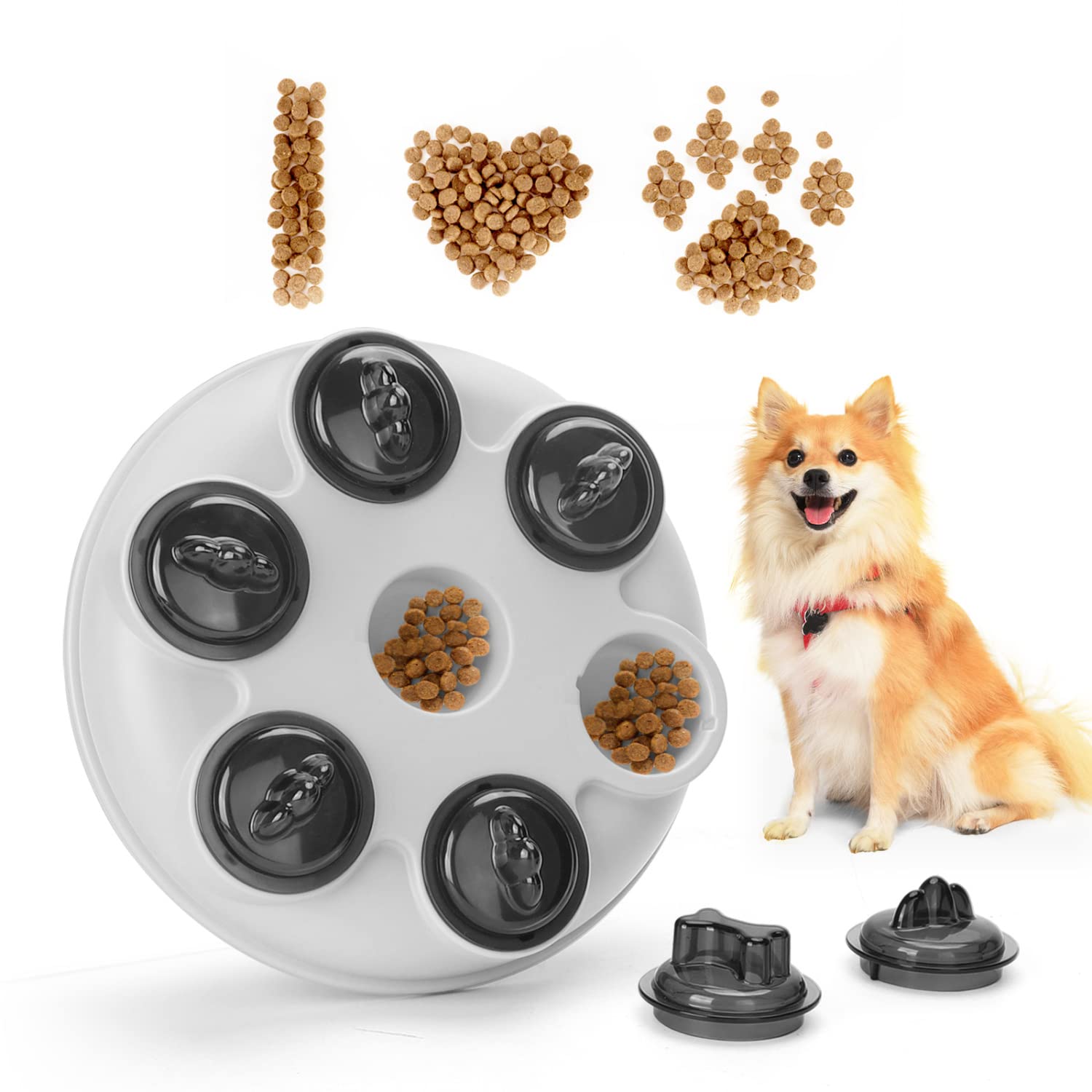 Nobleza Juguetes Interactivos para Perros Pequeños Dispensador Interactivo de Recompensas Rompecabezas para Perros