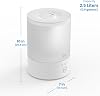 Humidificador Everlasting Comfort 2.5L de llenado superior para dormitorio – silencioso, fácil de llenar y limpiar, 24 horas, luces nocturnas, temporizador, niebla fría ultrasónica, apagado automático, blanco 8