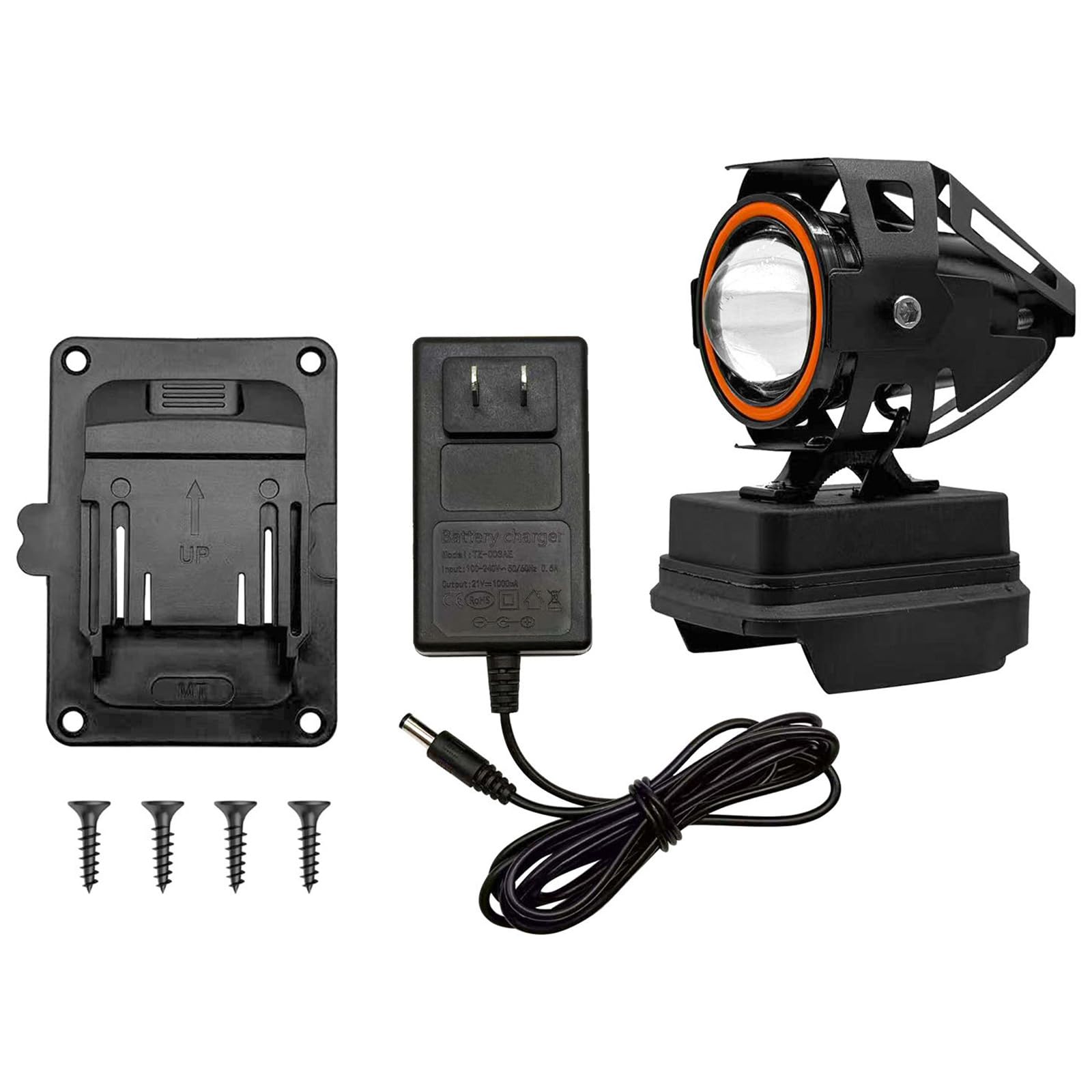 Luz de trabajo LED 21V para iluminar zonas oscuras sin usar las manos con soporte