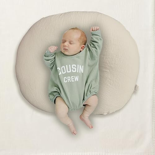 Miniatura 9 de Funda de almohada de lactancia, muselina de algodón, funda extraíble para almohadas de lactancia, paquete de 2 fundas de almohada, almohada de