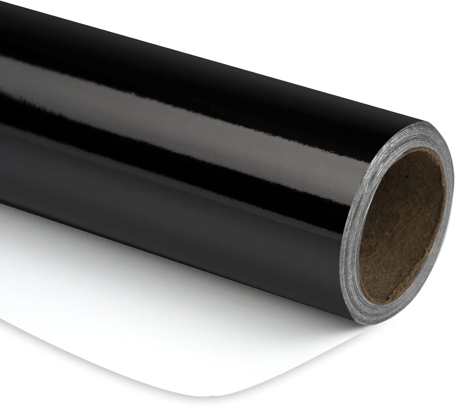 RUSPEPA Black Metallic Wrapping Paper - 44.5 cm X 10 m - Solid Color Paper Perfect for Wedding Birthday, Christmas, Baby Shower