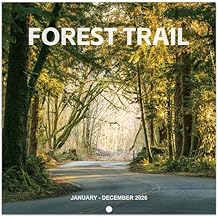 2026 Calendar - 2026 Wall Calendar 12 months from Jan. 2026 - Dec. 2026, 12" x 24" Open, Scenic Path Wall Calendar 2026 with Thick Paper