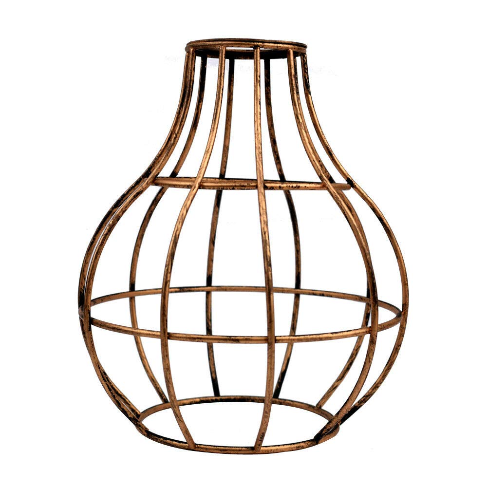 Retro Metalldraht-Lampenschirm – 20 Cm Hoch, Für E26/E27, Industrie-Look, DIY