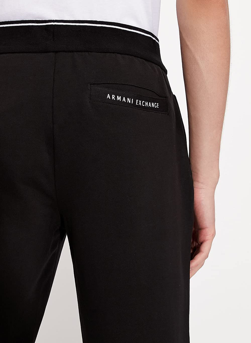 Armani Exchange Stretch French Terry - Pantalones de Deporte Hombre