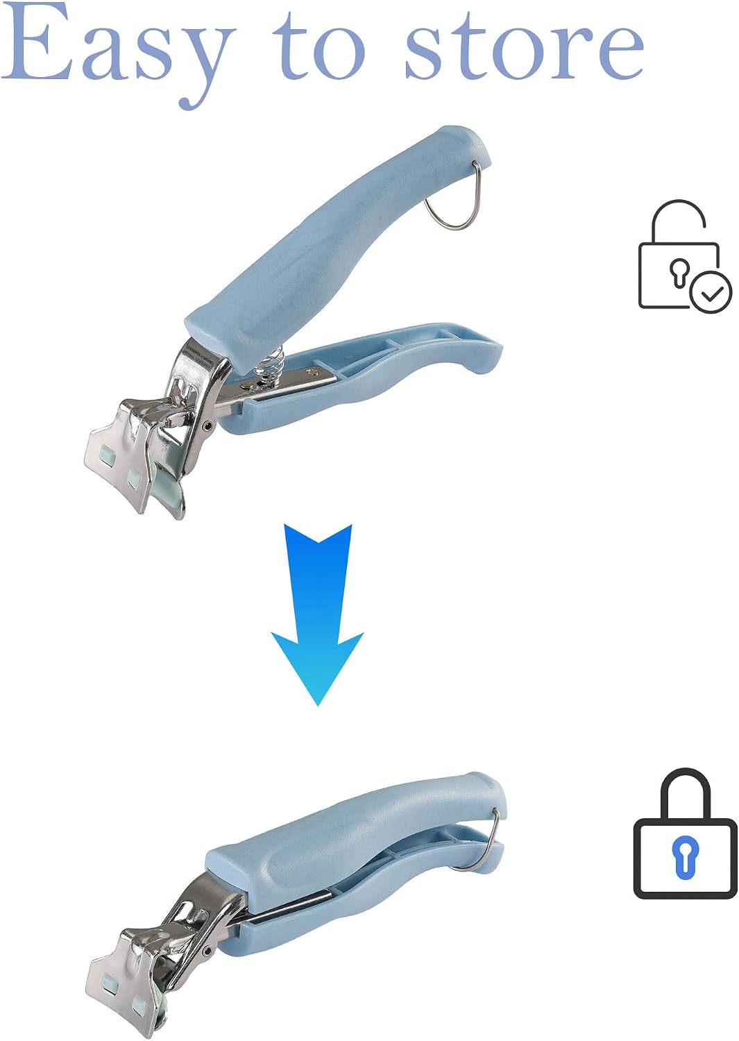 Stainless Steel Anti-Scalding Hot Bowl Dish Plate Gripper Clips Tongs Clamp Holder for Moving Hot Plate or Bowls with Food Out from Instant Pot Microwave Oven (1, Blue)