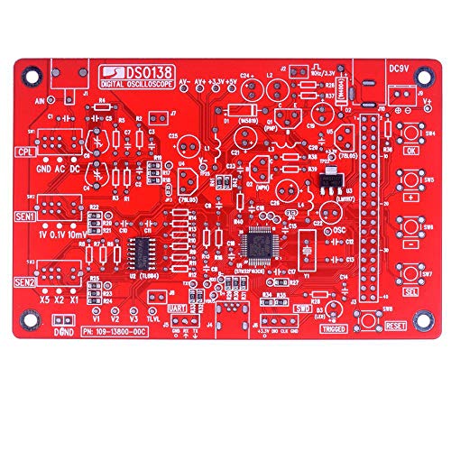 kuman DSO 138 DIY Oscilloscope Kit Opening Source 2.4" TFT 1MSPS Digital Oscilloscope Kit with DIY Parts & Probe, Handheld Pocket Sized 13803K, SMD pre-soldered - Thumbnail 6