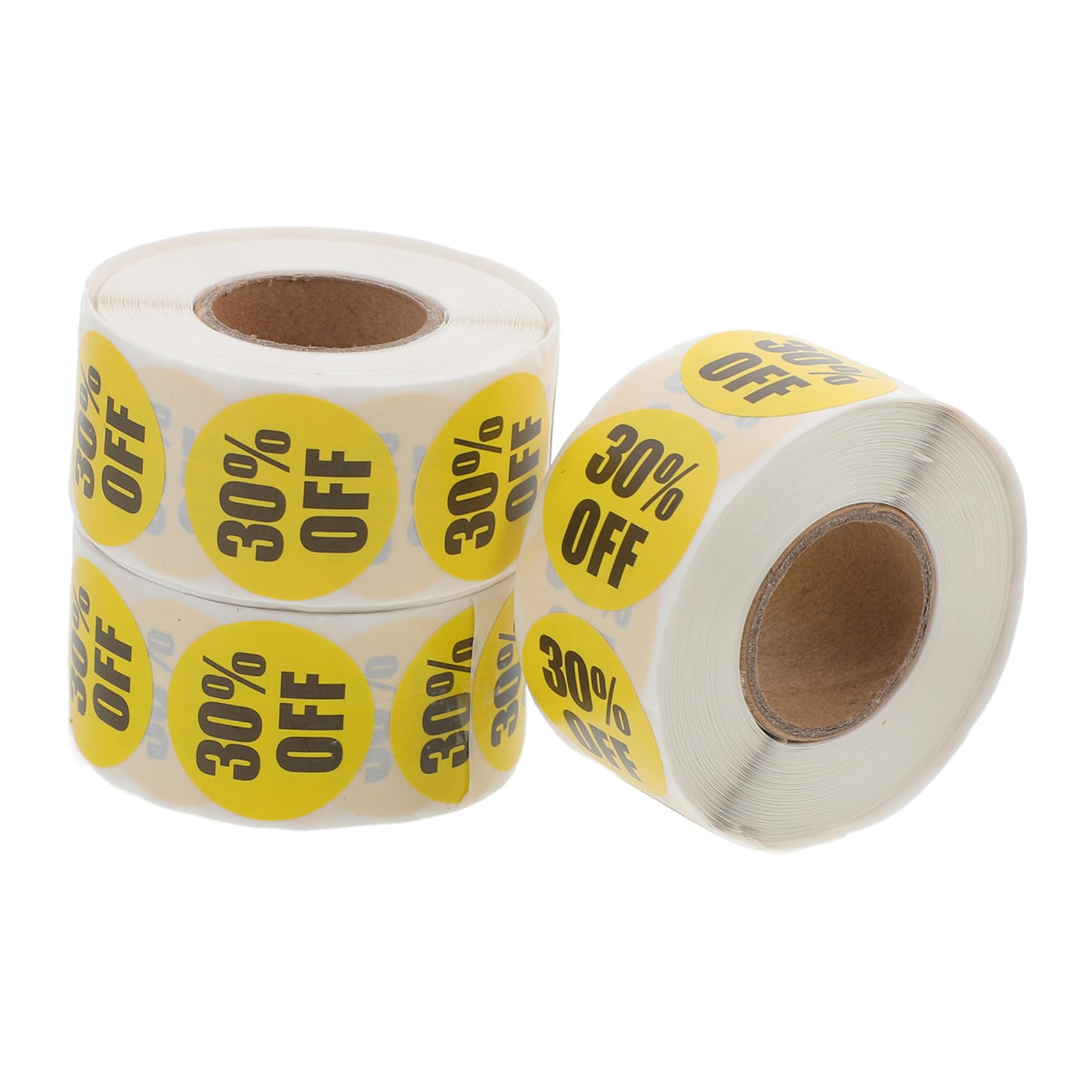 BUTIFULSIC Circle Stickers 3 Rolls 500 Stickers Each Adhesive Retail Store Labels No Residue Left