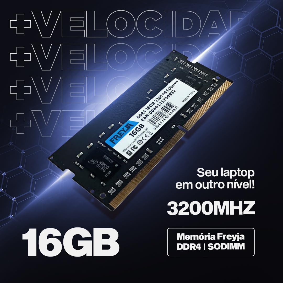 Memória Freyja 16GB (1X16GB) DDR4 SODIMM 3200MHZ 1,2V para