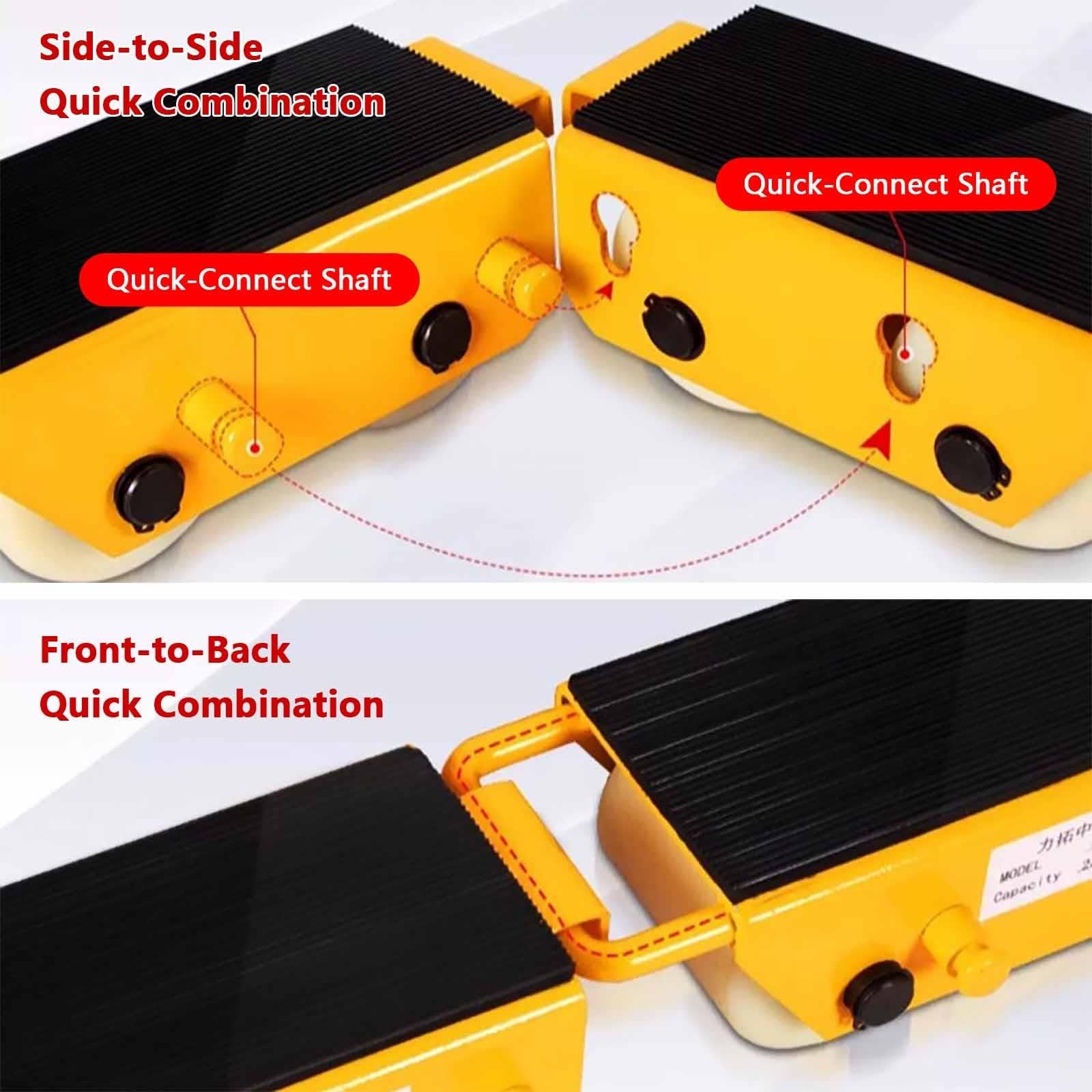 Carrello Spostamento Attrezzature con Ruote in Nylon e Maniglia