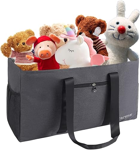 Miniatura 7 de Bolsa de compras reutilizable para comestibles Bolsas móviles de tela Oxford para ahorrar espacio almacenamiento móvil para playa, piscina,