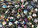Set of Czech Glass Fire Polished Beads in Crystal Vitrail Color for Making Jewelry and Crafts - Different Sizes 3 mm, 4 mm, 6 mm, 8 mm. Total 275 Pieces.