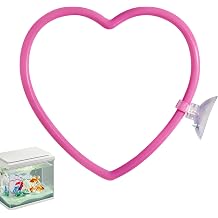 Heart Betta Fish Tank Decor Accessories, Pink Betta Fish Toys Decorations Supplies for Aquariums, Cute Design Not Easily Damaged Pink Aquariums Accessories