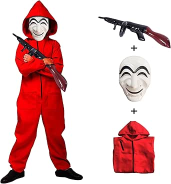Balinco Costume da diavolo, con corna rosse e tridente, taglia unica, unisex, per Halloween, Carnevale - Giochi e Prodotti per l'Età Evolutiva