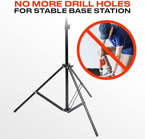 Vista 2 de Skywin VR Tripod Stand HTC Vive Compatible Sensor Stand and Base Station for Vive Sensors or Oculus Rift Constellation (2-Pack)