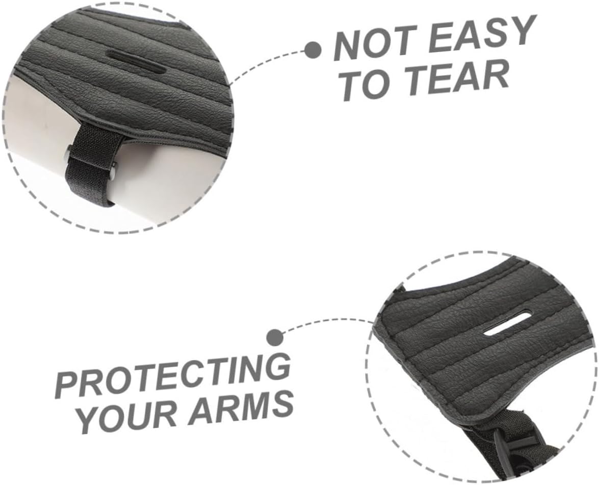 2pcs Archery Arm Protector Arm Sleeve Guards Archery Protective Gear for Arrow Holder Padded Sleeve Guards Leather
