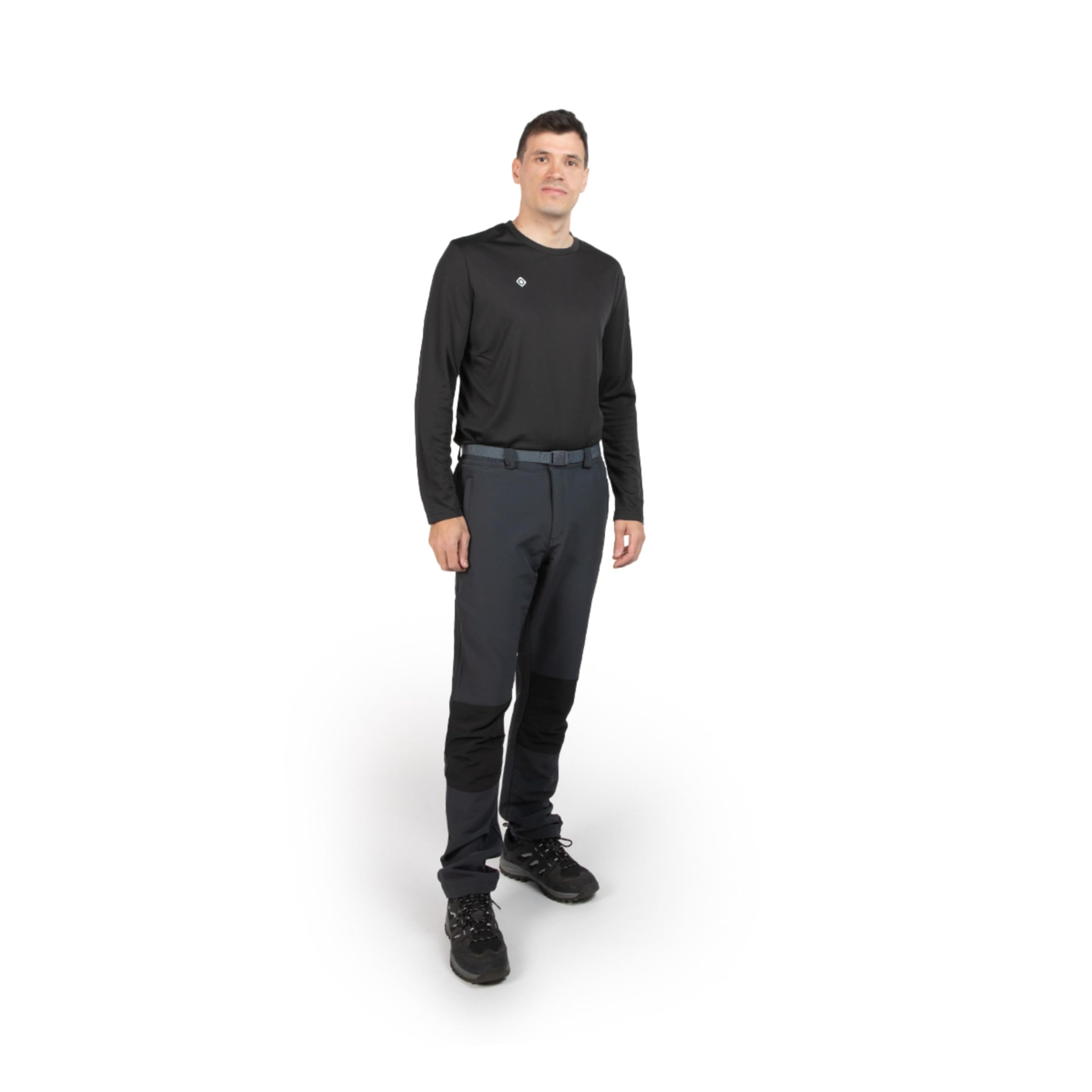Izas - Pantalón de Senderismo para Hombre - Pantalón Trekking Impermeable y con Bolsillos de Cremallera - Bajo Ajustable Que Protege del Frío - Secado Rápido - Chamonix FW