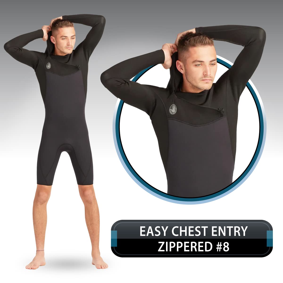 Amazon.com: Body Glove Men's Phoenix 2mm Chest-Zip Long Sleeve