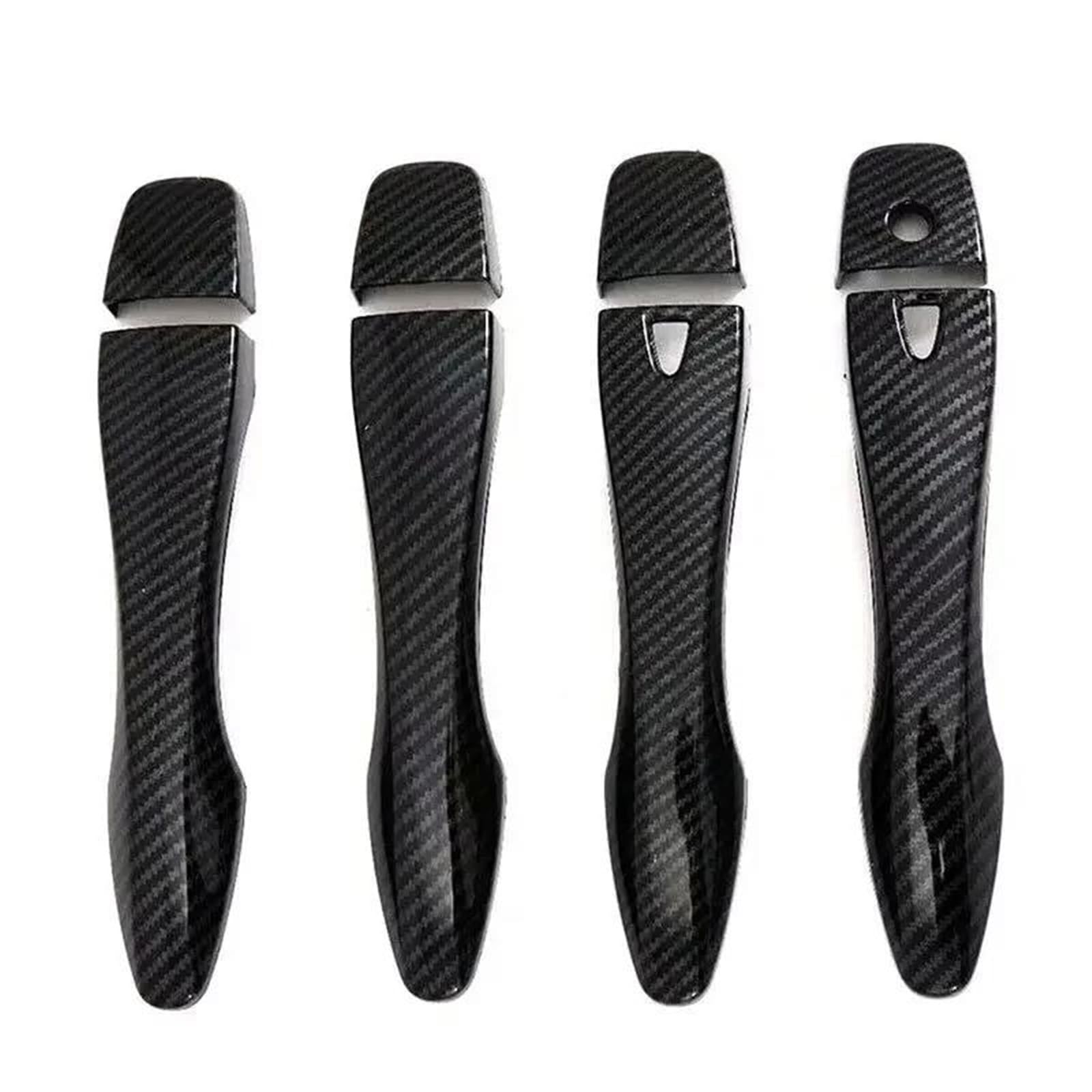 JTWMTY Car Exterior Door Handle Moulding Cover Trim Sticker Decor Accessories for Nissan for Qashqai J11 2014-2021(Carbon)