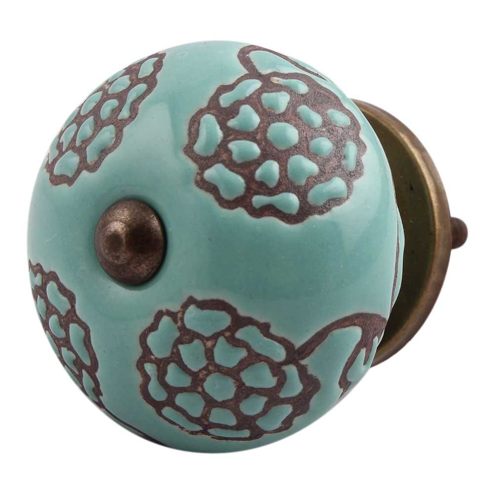 IndianShelf 4 Pieces Brown Floral Ceramic Drawer Knobs for Kitchen Cabinet Hardware Door Pulls Decorative Dresser Luxury Cupboard (B06X15N6H7) Amazon Price History, Amazon Price Tracker