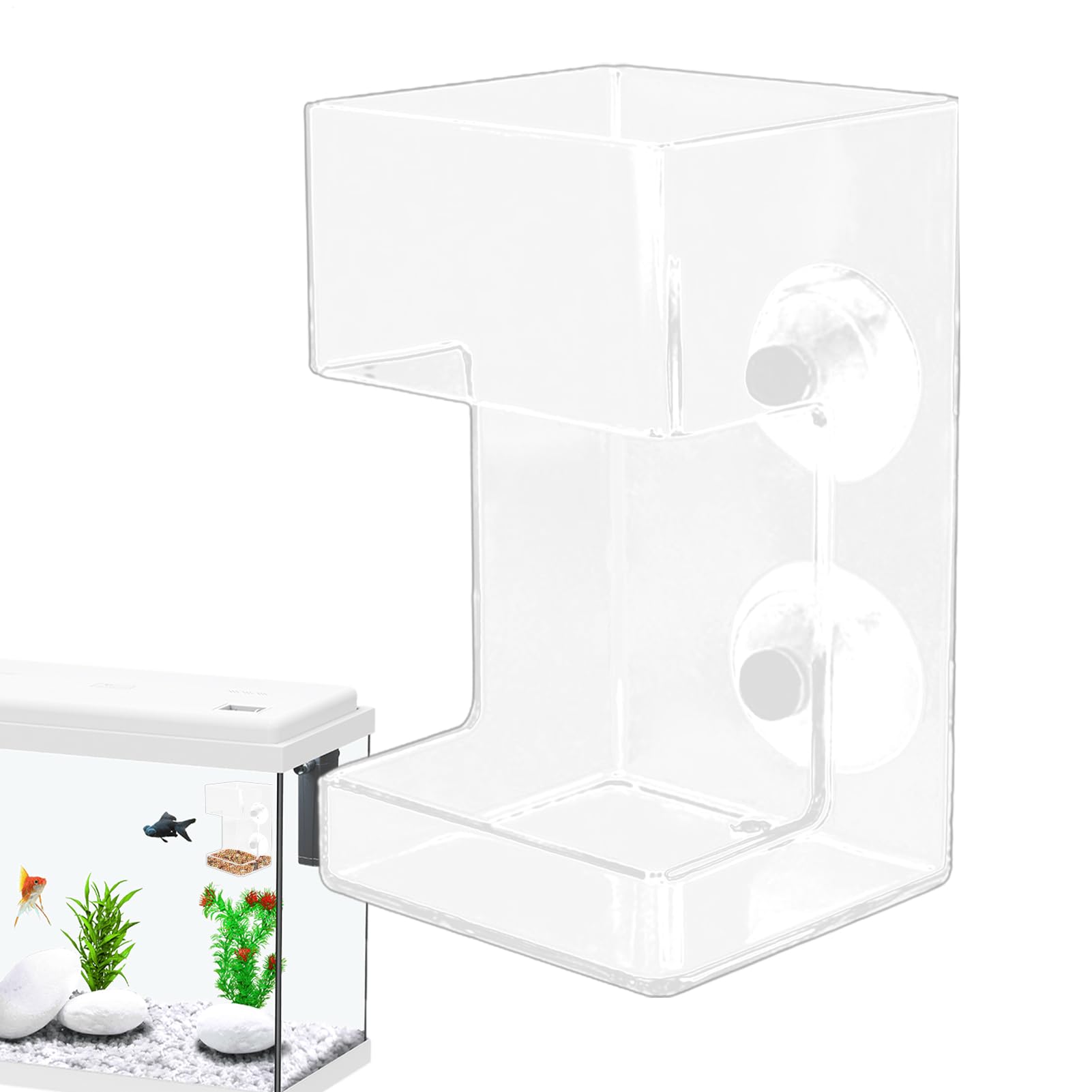 Shrimp Feeding Dish Set | Fish Feed Tube | Acrylic Shrimp Feed Tube | Clear Bowl Acrylic Tray Tank | Feeding Tube Kit