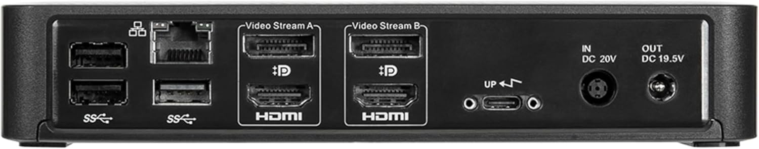 Targus USB-C Docking Station, Universal USB-C DV4K, Dual Monitor, HDMI, 100W Power Delivery - Black (DOCK182EUZ)