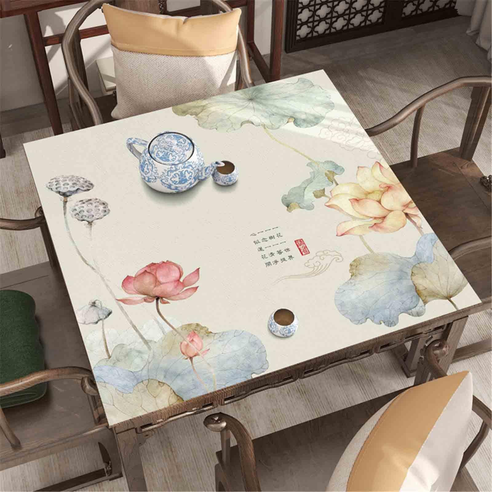 Chiński Styl Skóra Mata Do Gry W Mahjonga Gry Planszowe Entuzjaści Obrus Do Mahjonga Antypoślizgowy Wodoodporny Do Domina Karty Tarota Poker(140*140cm,C)