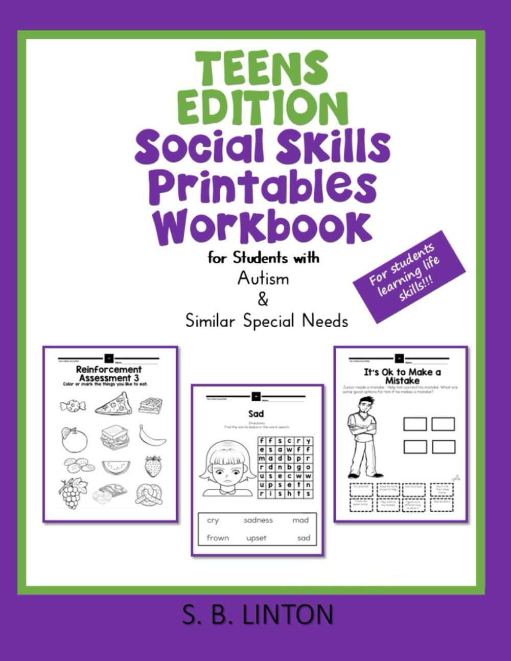 Teens Edition Social Skills Printables Workbook: for Students with Autism & Similar Special Needs