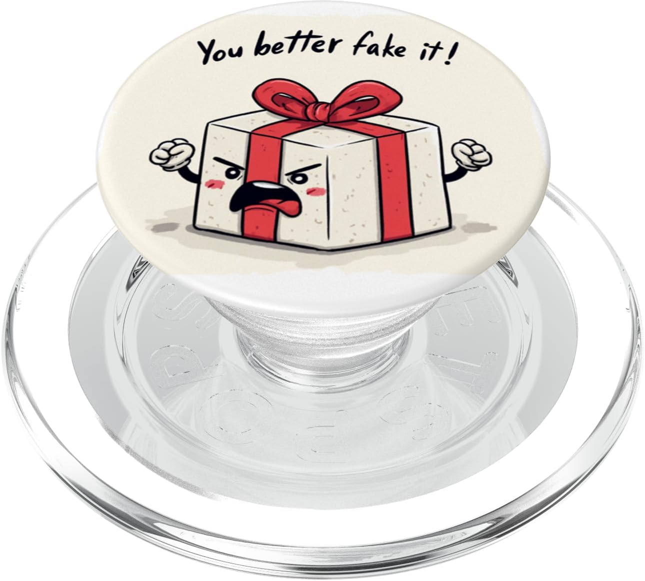 Funny Christmas Box Costume for Adults and Kids PopSockets PopGrip for MagSafe