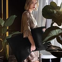 Vista 7 de NTBAY - Fundas de almohada de satén con cremallera, súper suaves y lujosas fundas de almohada